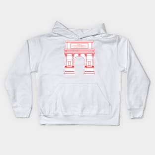 Arch of Titus (white and red) Kids Hoodie